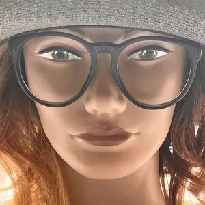 Vintage ‘80s Titmus Eyeglasses Eye Glasses Frames Z87 Black 5 3/4